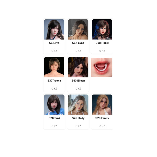 Samotná silikonová hlava Irontech Doll - funkce ROS realistický orální sex