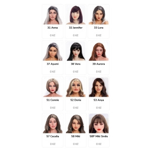 Samotná TPE hlava Irontech Doll